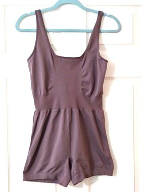 FP Movement by Free People Tank Romper in “Driftwood”
